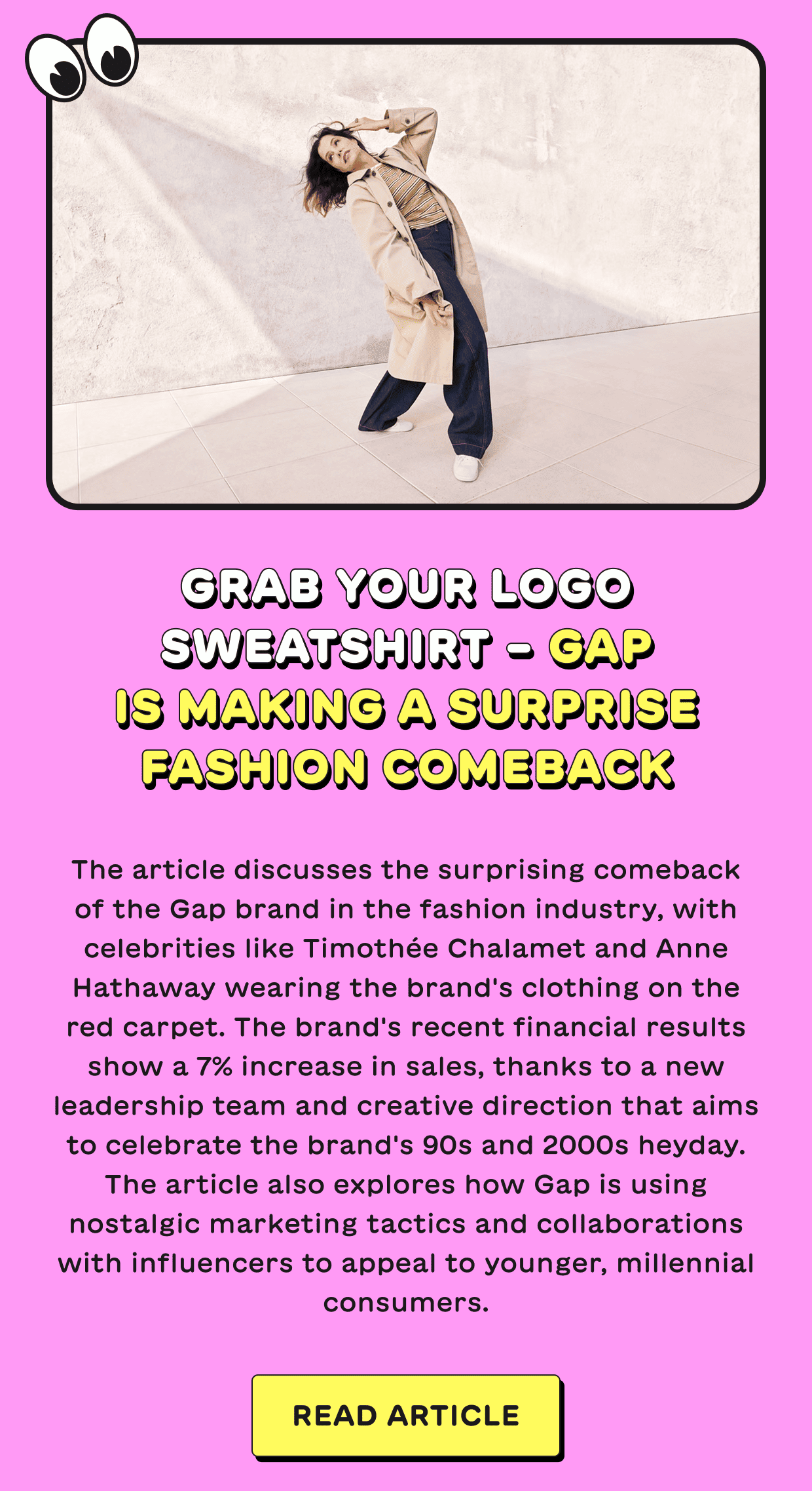 Grab your logo sweatshirt – Gap is making a surprise fashion comeback