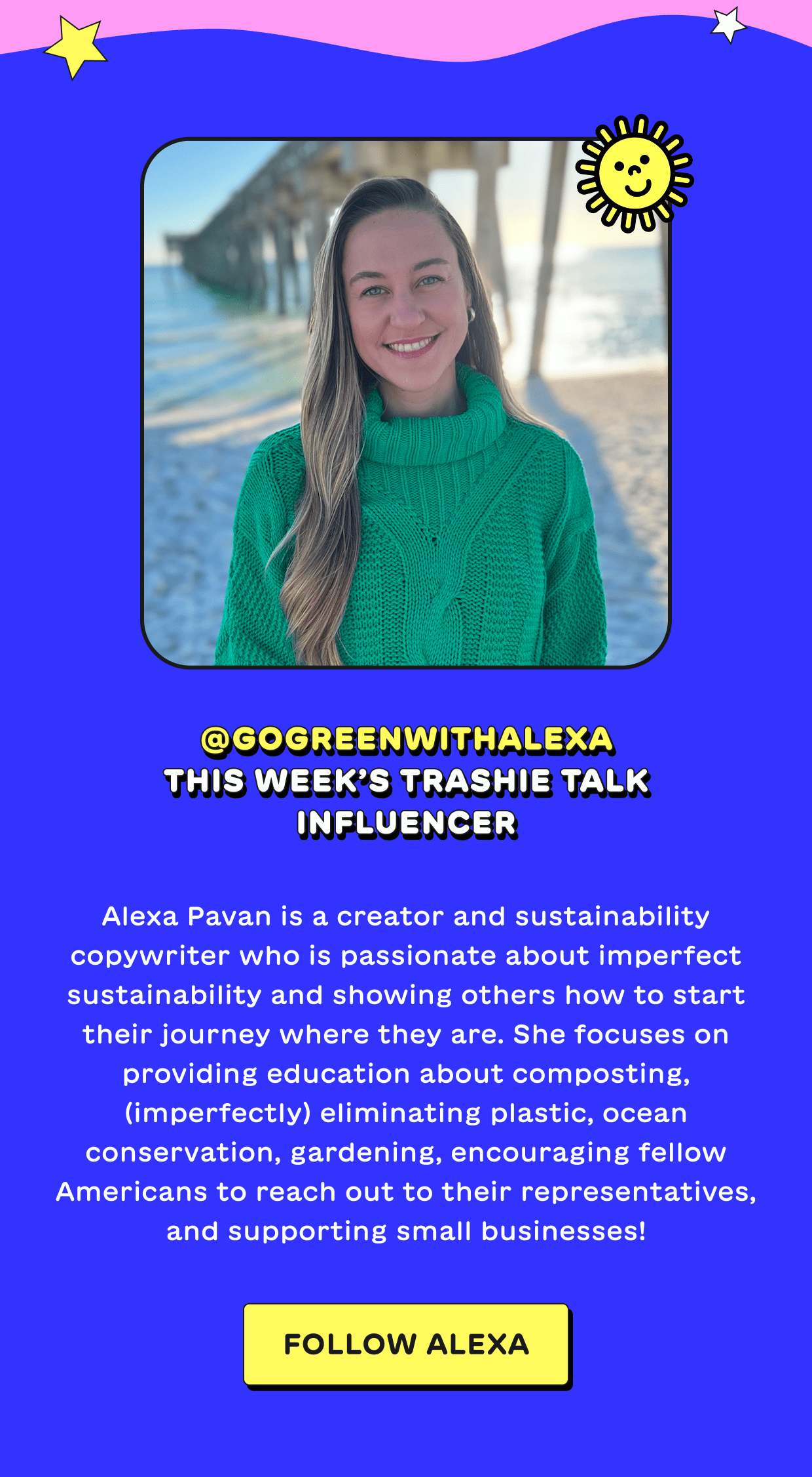 Follow @gogreenwithalexa