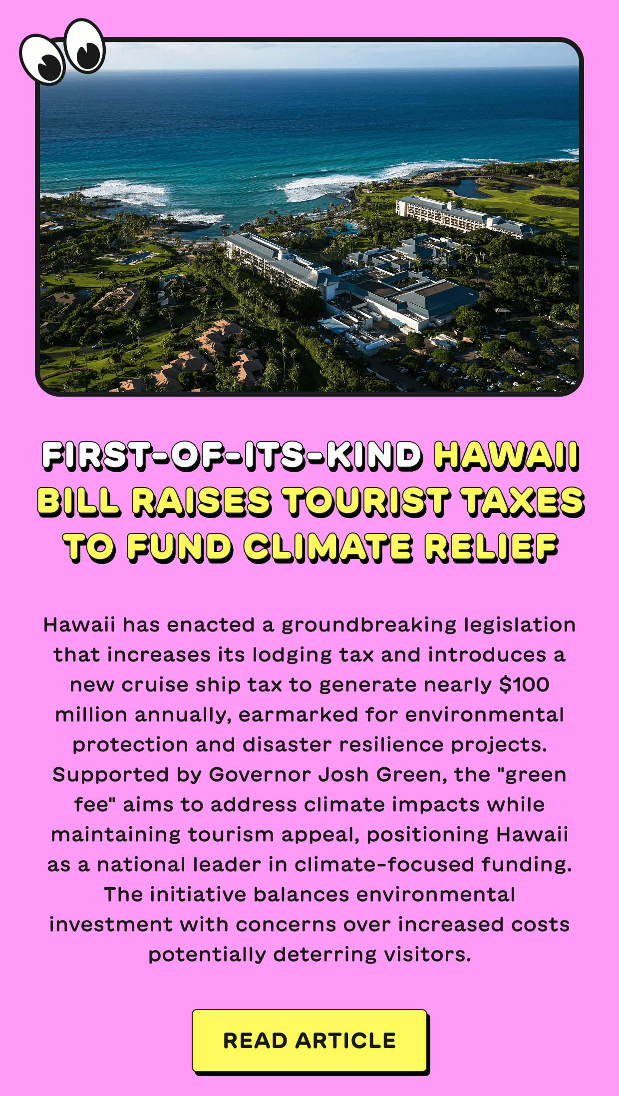 First-of-its-kind Hawaii bill raises tourist taxes to fund climate relief