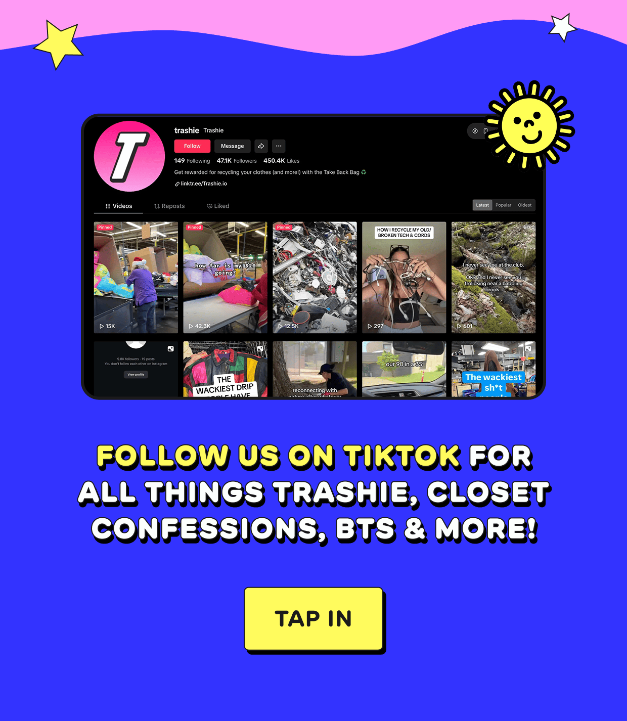 Follow Trashie TikTok