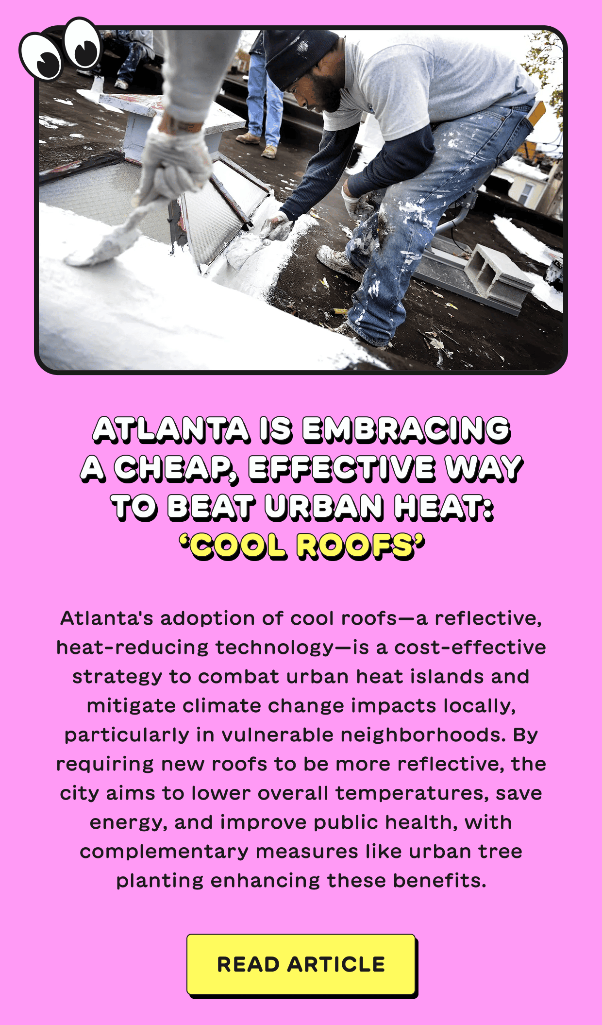 Atlanta is embracing a cheap, effective way to beat urban heat: ‘cool roofs’