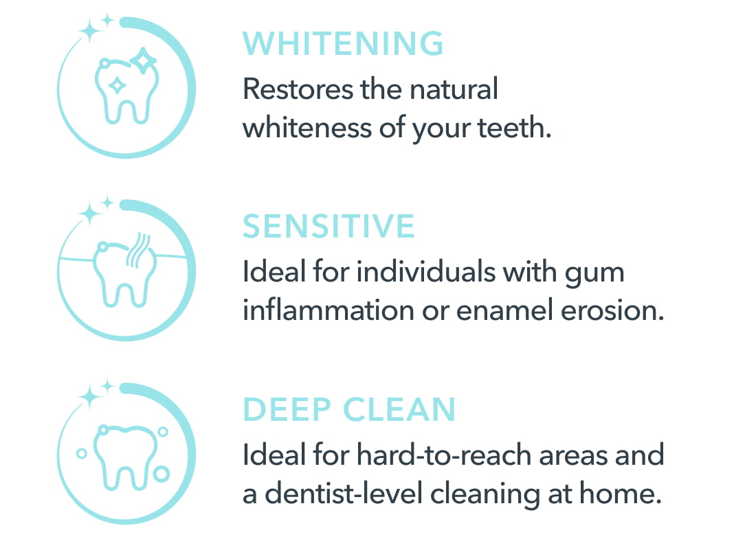 New issa™ 4 toothbrushes