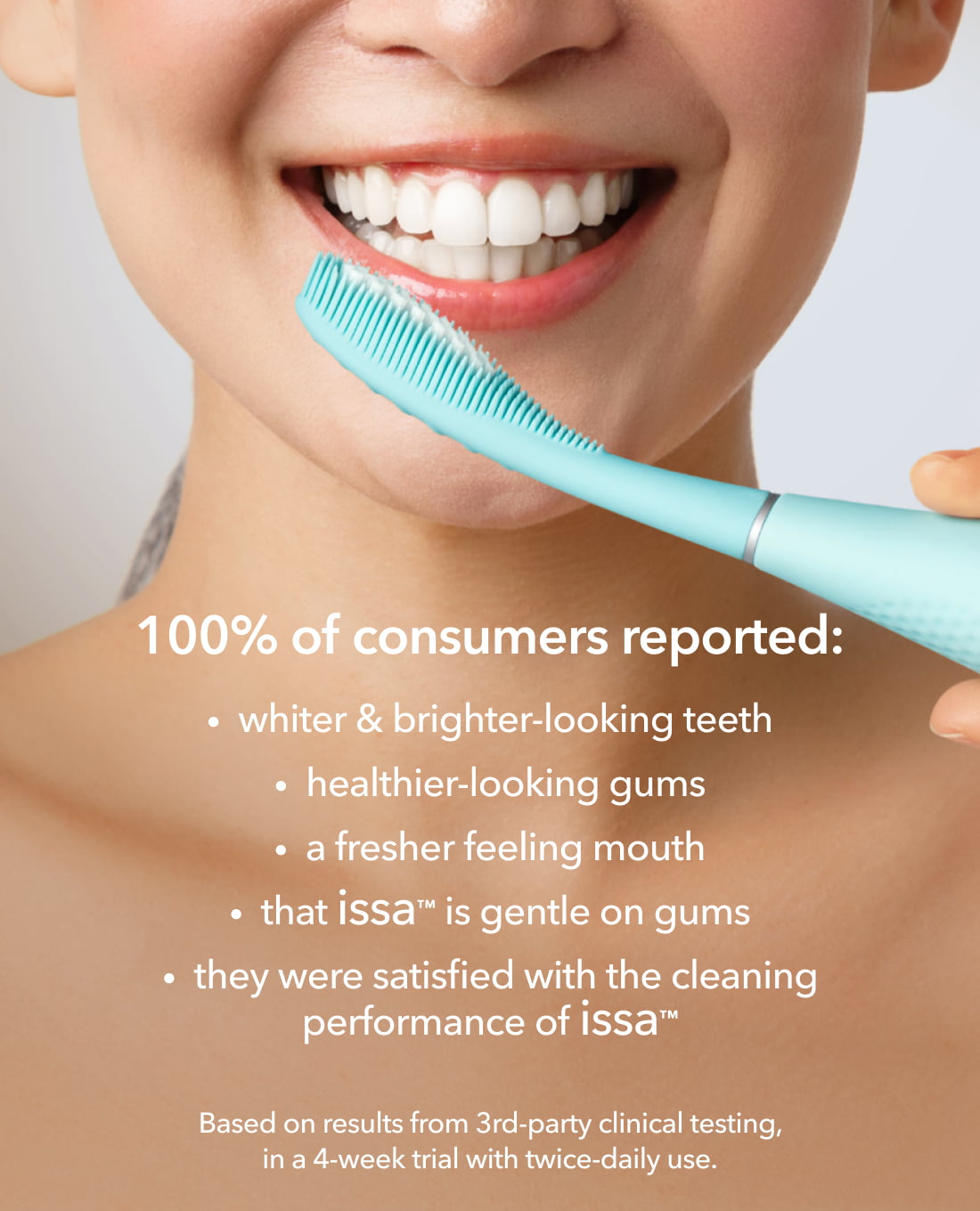 New issa™ 4 toothbrushes