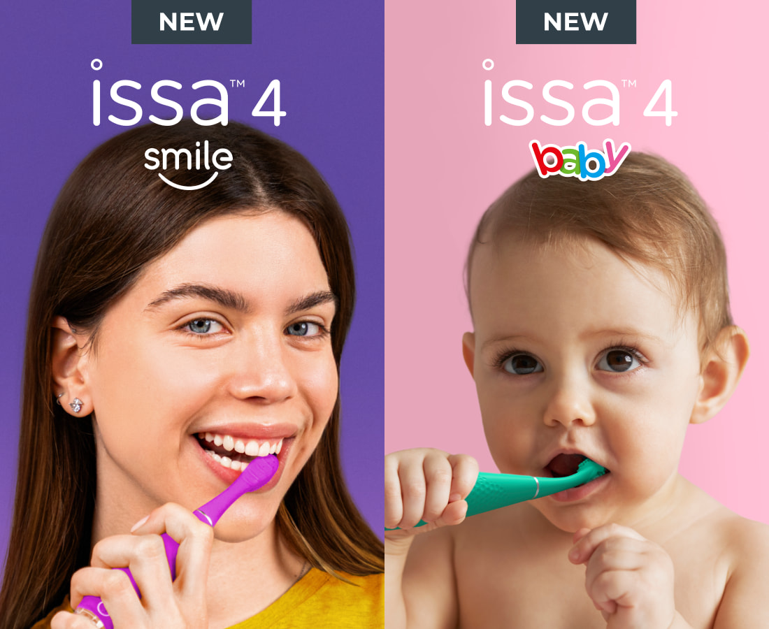 New issa™ 4 toothbrushes