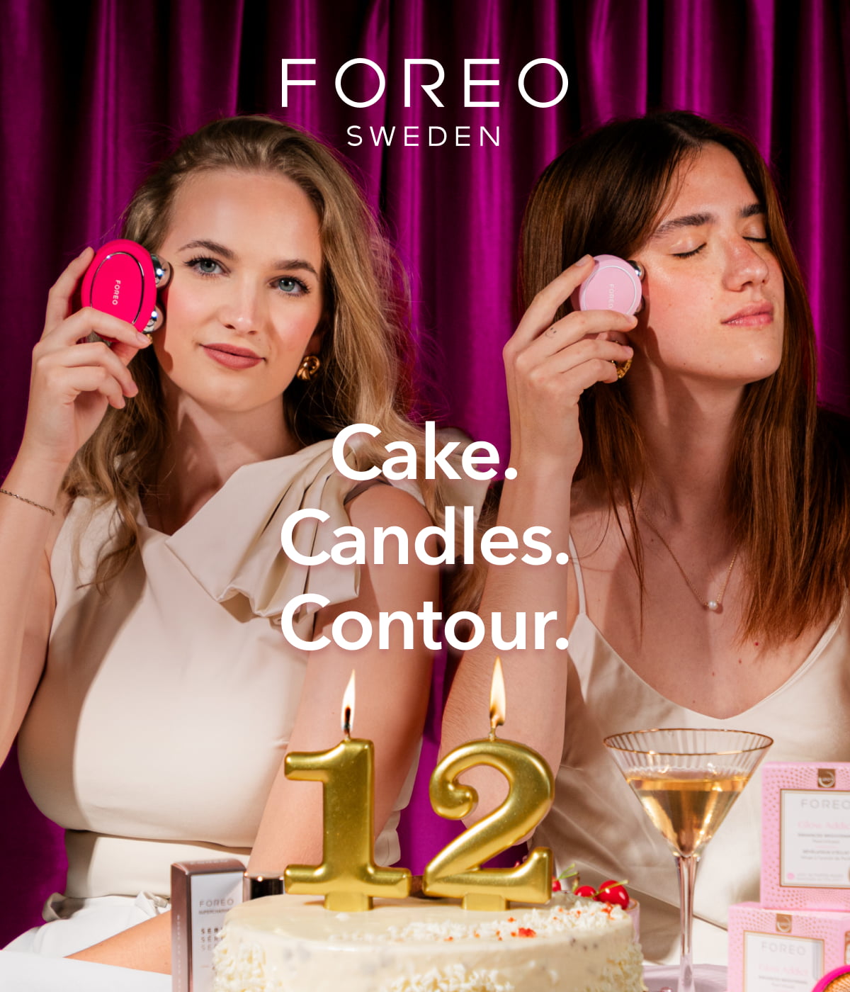 Cake. Candles. Contour.