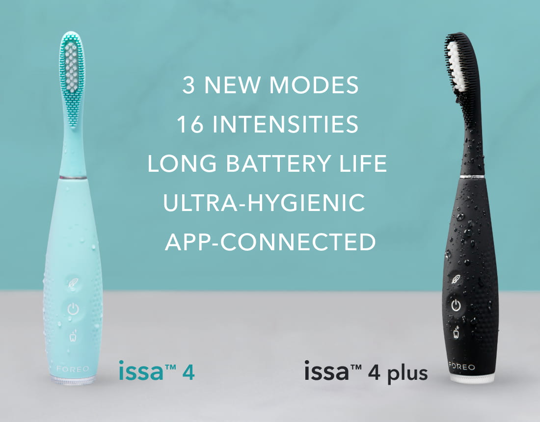 New issa™ 4 toothbrushes