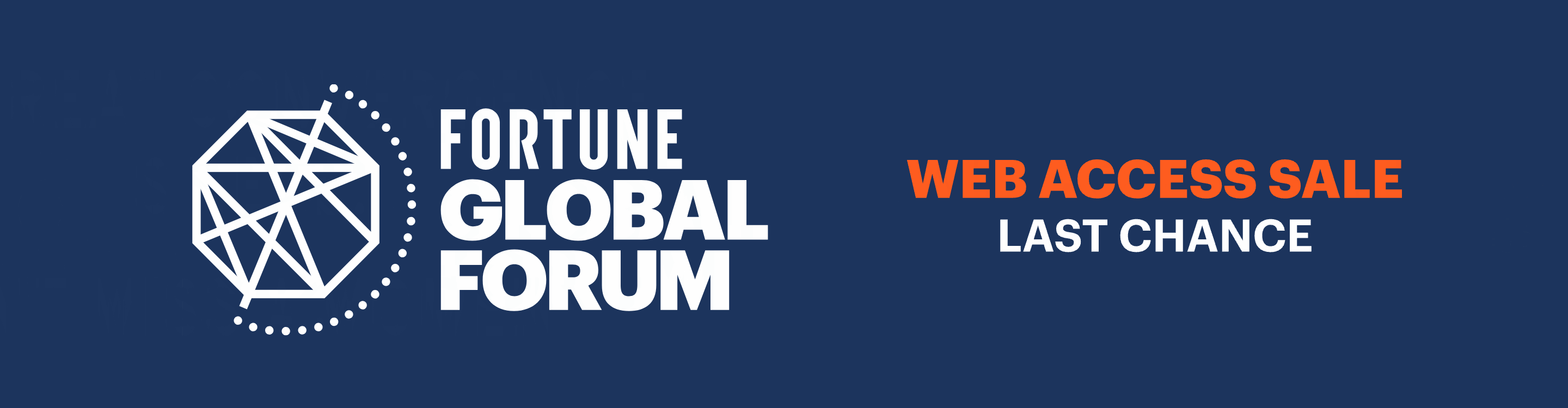 FORTUNE GLOBAL FORUM WEB ACCESS SALE