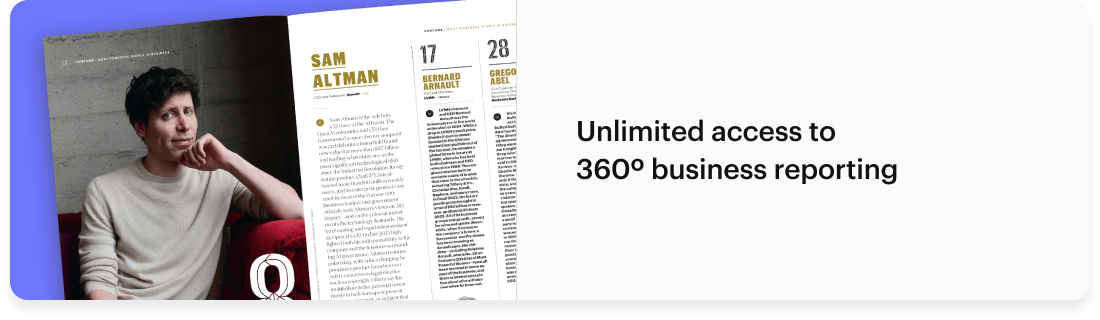 Unlimited access to 360º business reporting