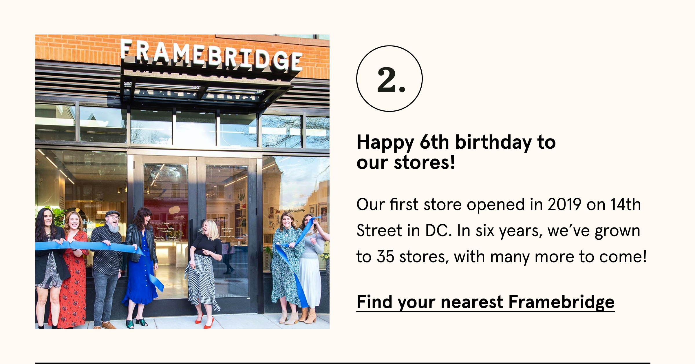 Find your nearest Framebridge
