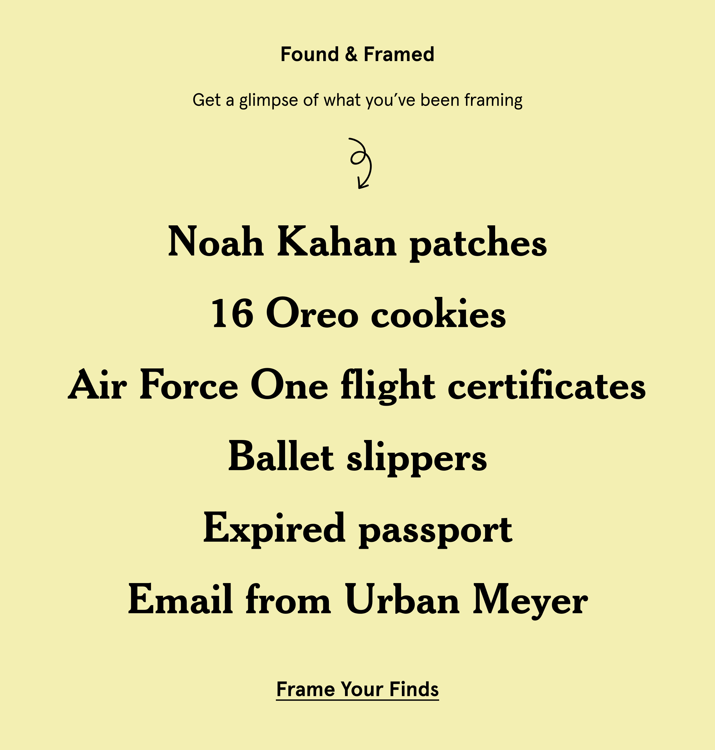 Frame Your Finds