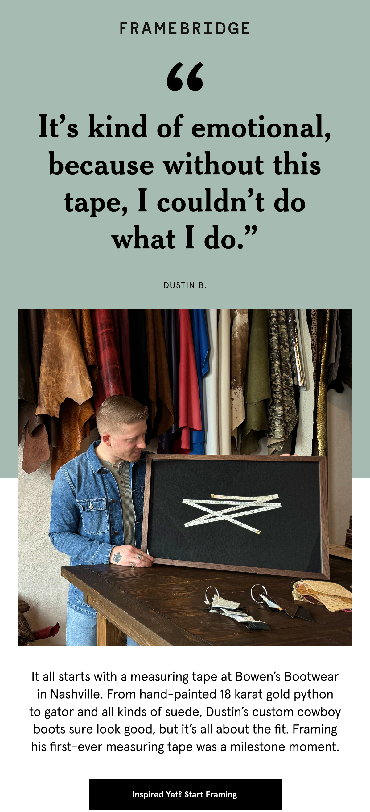 Inspired Yet? Start Framing