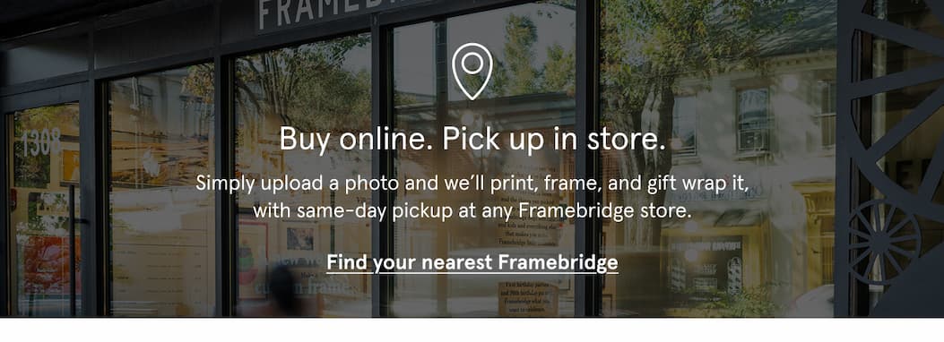 Find your nearest Framebridge