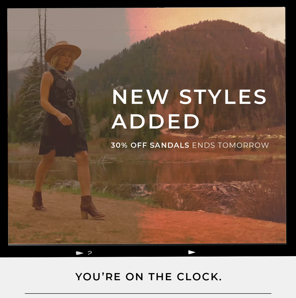 New Styles Added 30% Off Sandal Page Ends Tomorrrow