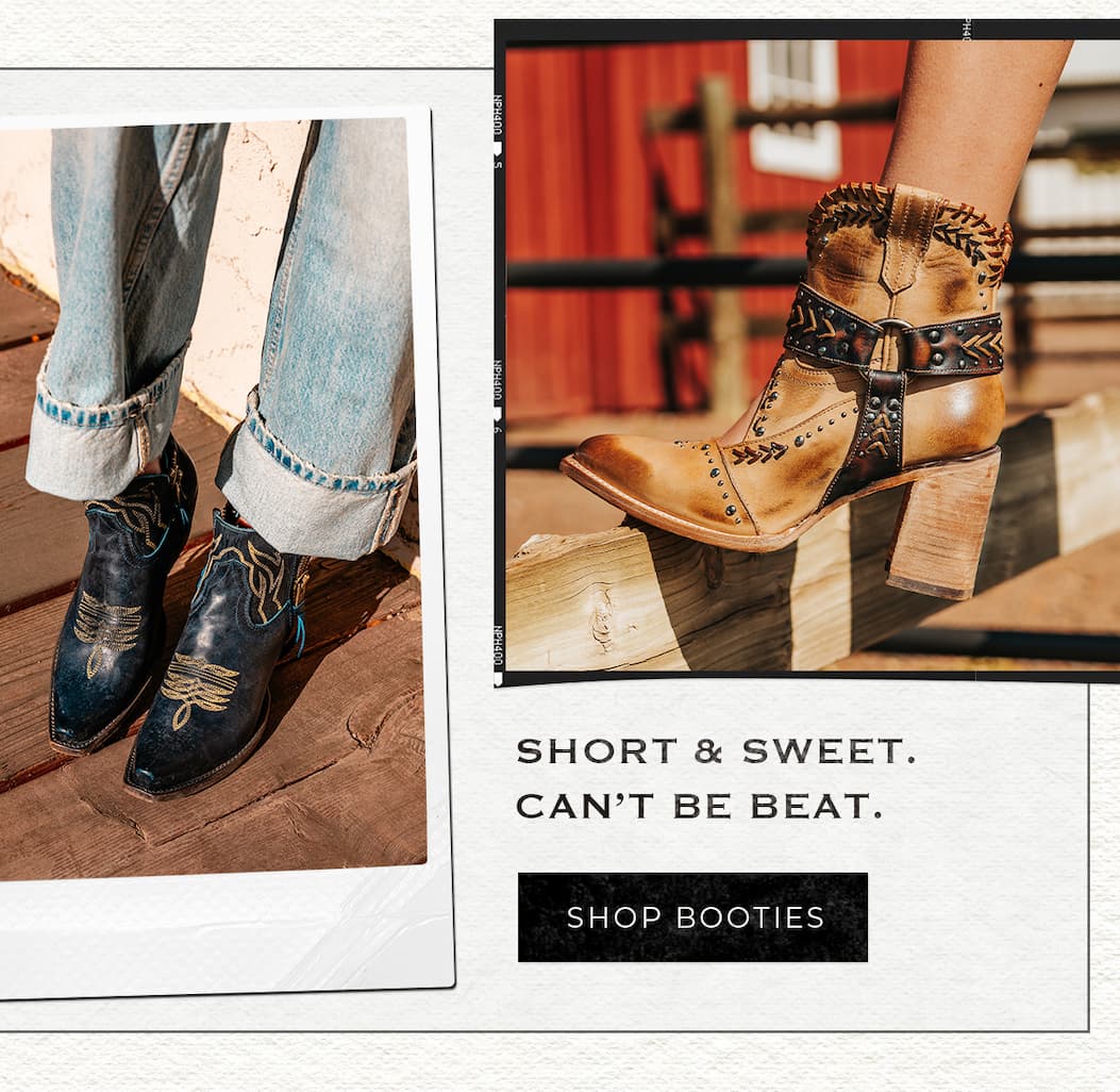 Short & Sweet. Can't Be Beat. Shop Booties