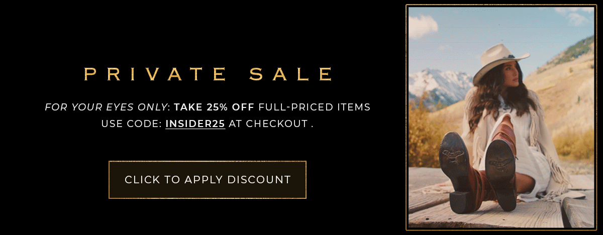 Private Sale - Click to Apply Discount