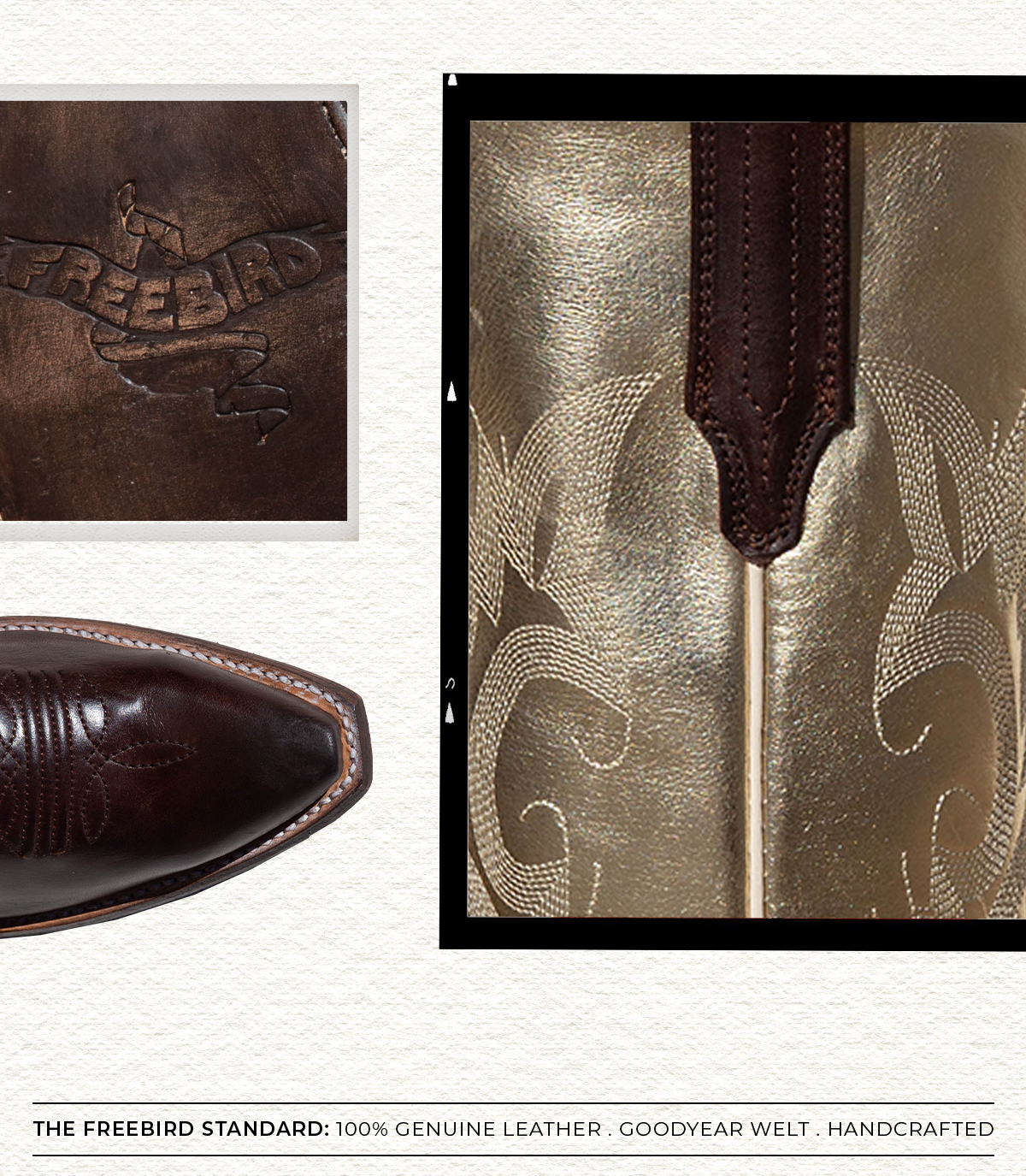 The Freebird Standard: 100% Genuine Leather