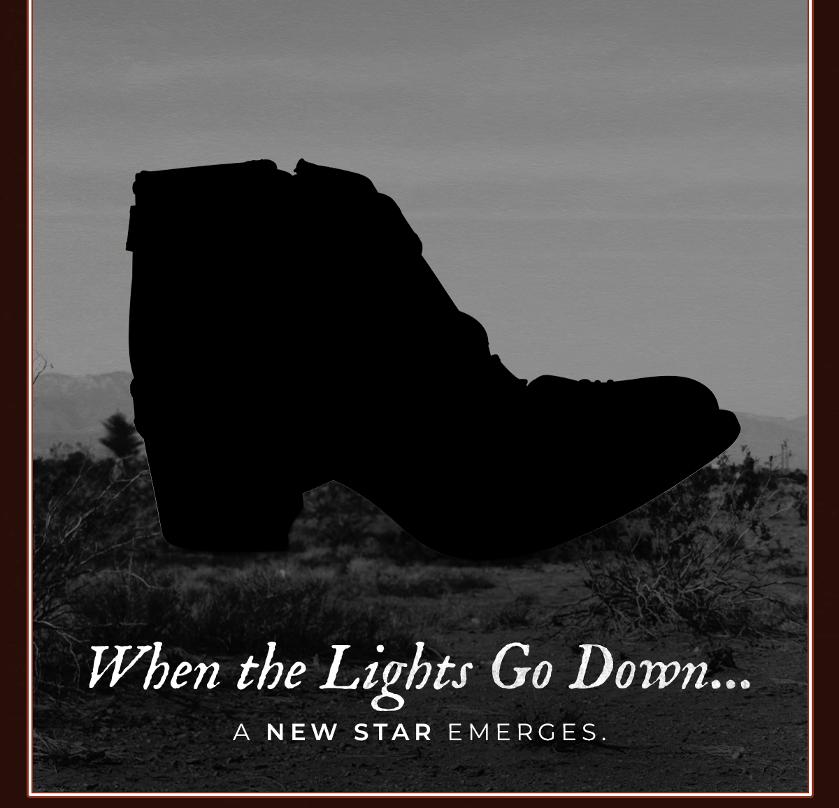 When the lights go down... a new star emerges