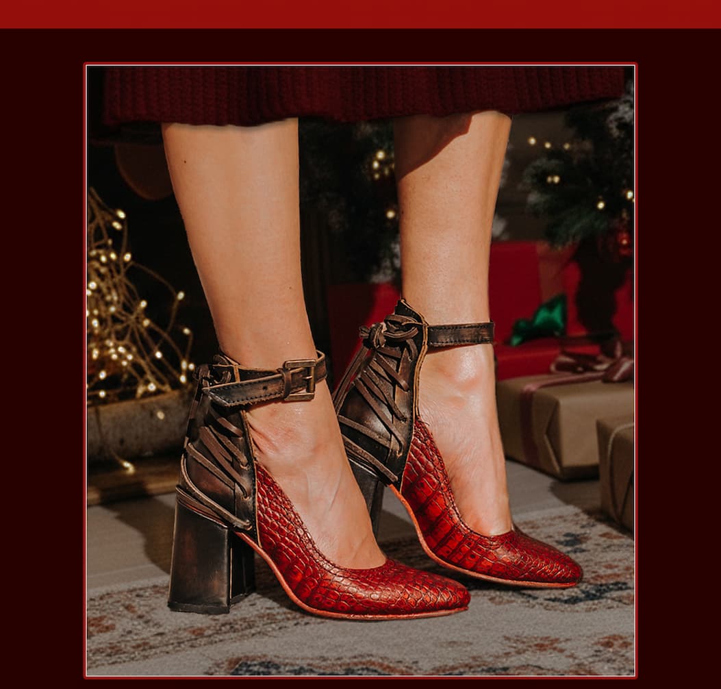Jillian Red Croco - Shop Now