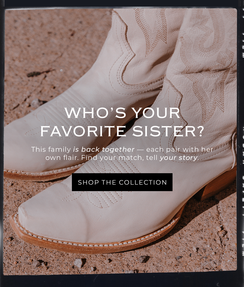 Who's your favorite sister? Shop the collection