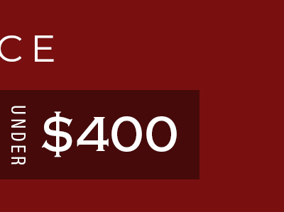 Under $400