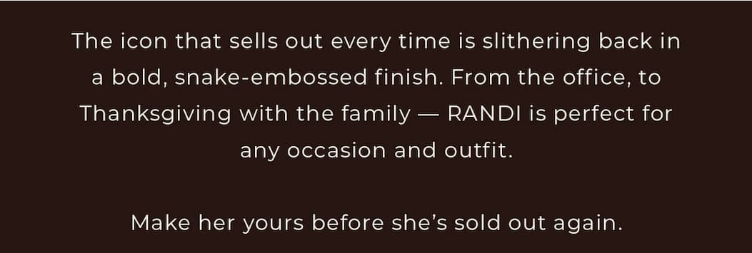 Make her yours before she sells out again.