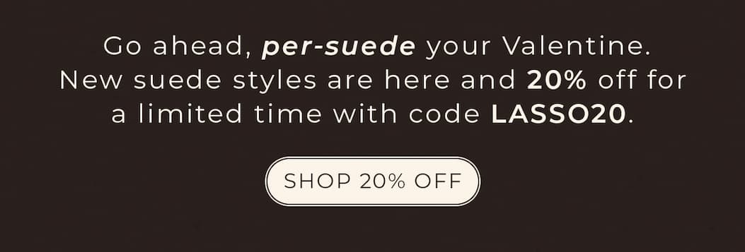Use code LASSO20 to save 20% off for a limited time