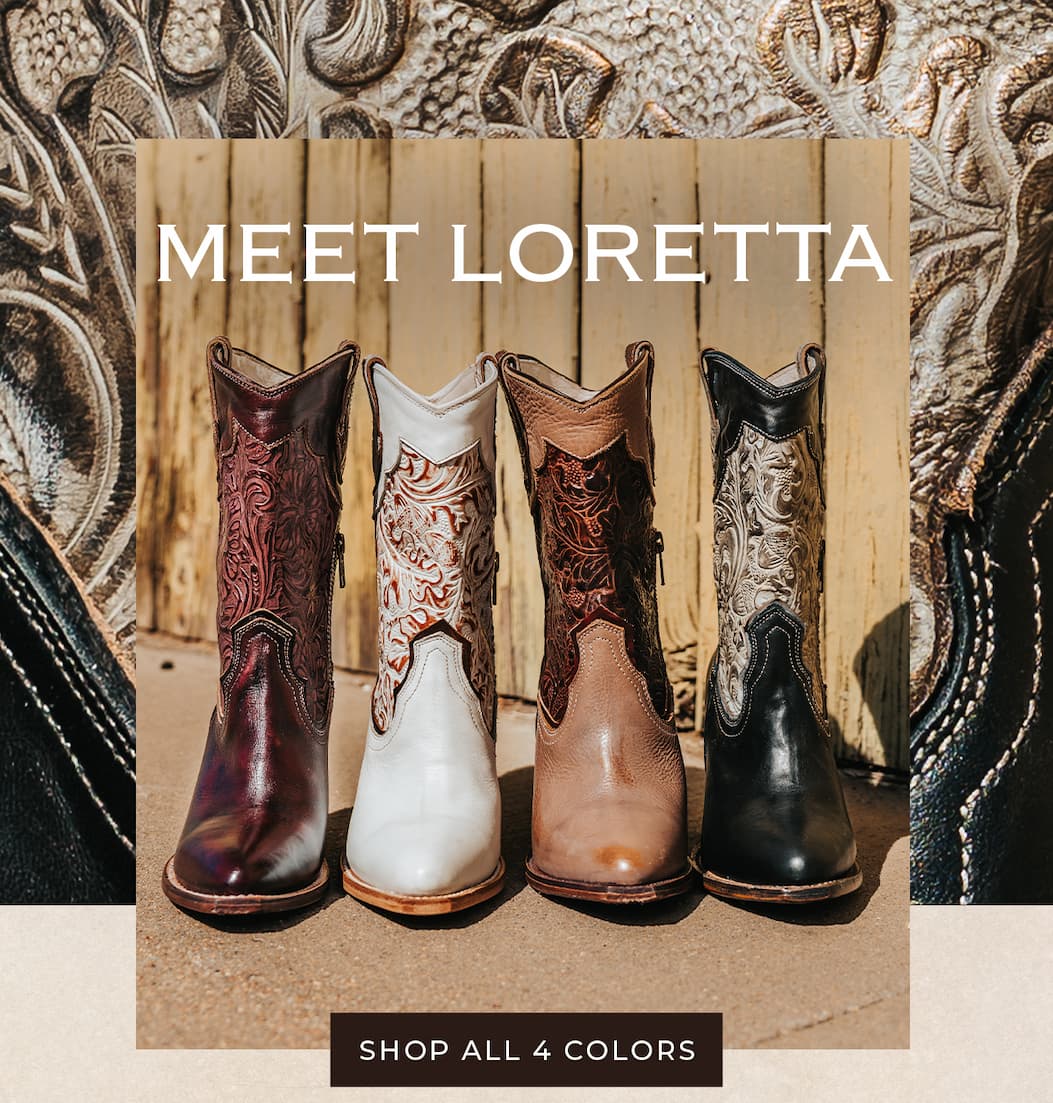 Meet LORETTA. Shop All 4 Colors