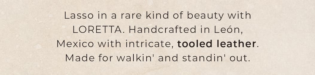 Made for walkin' and standin' out.