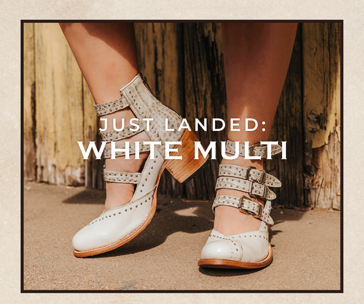Just Landed: FELICITY White Multi