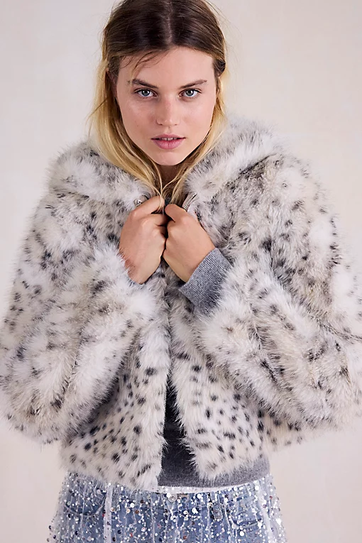 Louder Please Hooded Fur Jacket