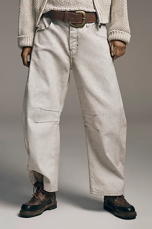 We The Free Good Luck Coated Barrel Jeans