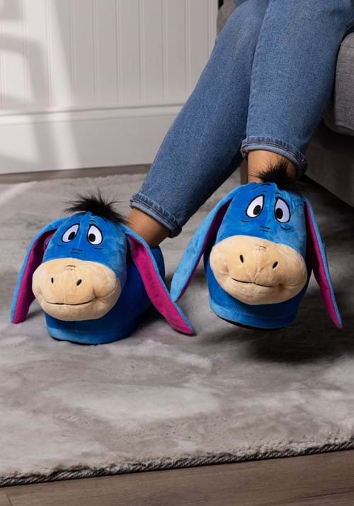 Winnie the Pooh Eeyore Slippers for Adults