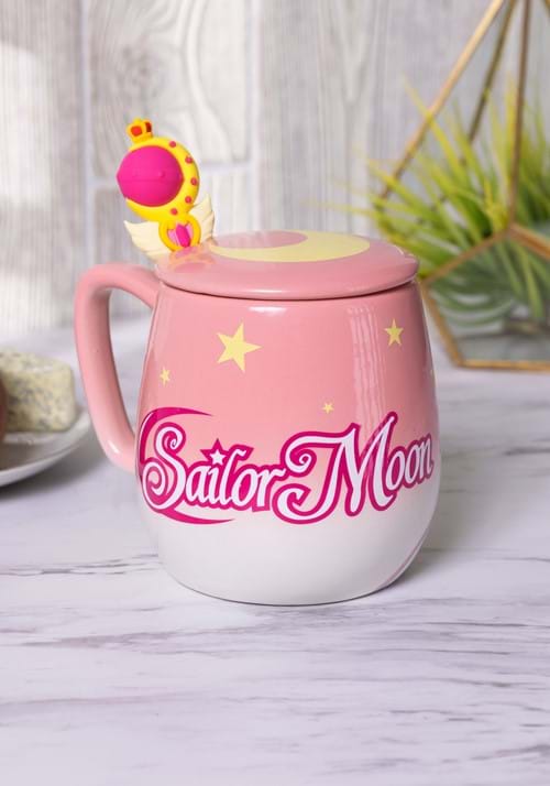 Sailor Moon Pink Ombre 16oz Mug with Molded Spoon