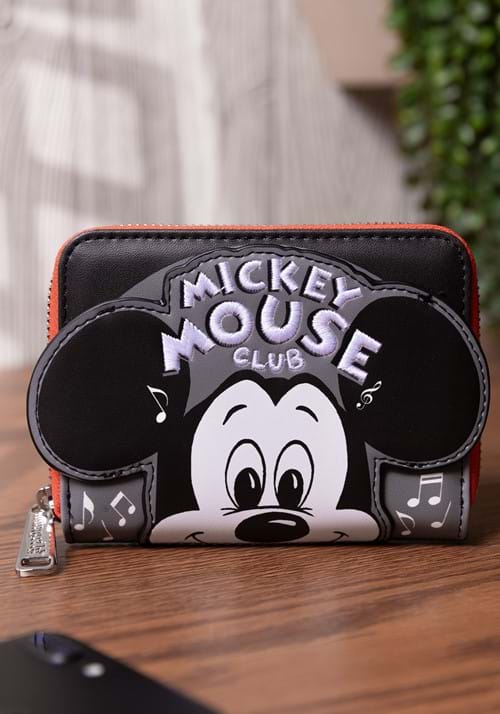 Loungefly Disney 100th Anniversary Mickey Mouse Club Zip Around Wallet