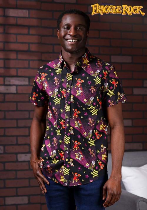 Getting Down in Fraggle Rock Button Up Adult Shirt