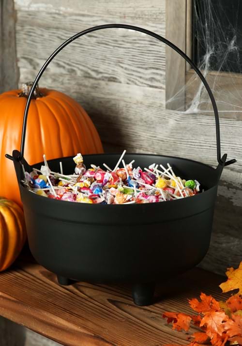 14-Inch Black Cauldron Prop Decoration