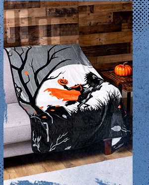 Headless Horseman Throw Blanket