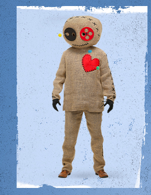 Burlap Voodoo Doll Adult Costume