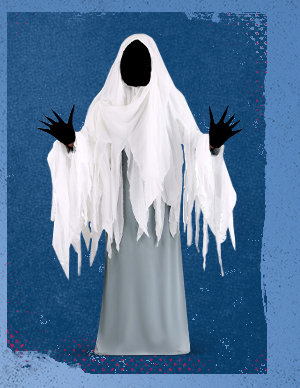 Spooky Ghost Costume for Adults