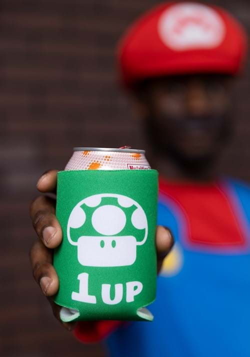 Super Mario Bros. 1 Up Green Can Cooler