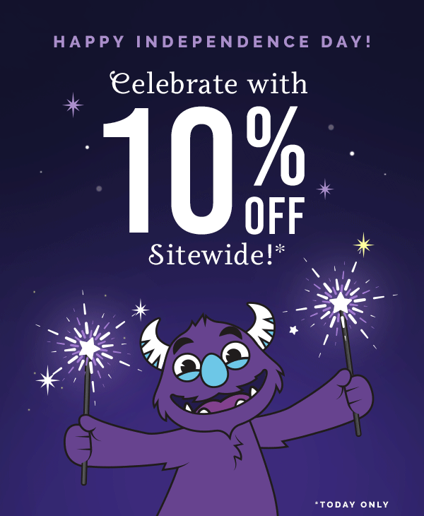 Happy Independence Day! Celebrate with 10% Off sitewide!