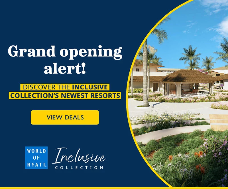 Grand opening alert! Discover the Inclusive Collection’s newest resorts. World of Hyatt Inclusive Collection. View deals.