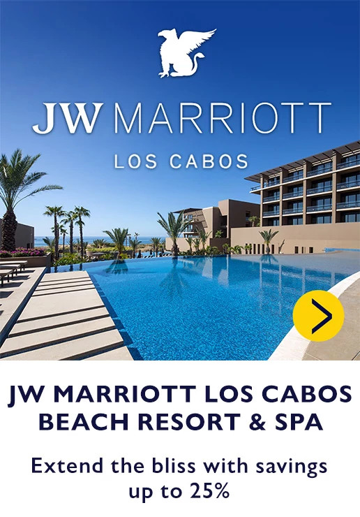 JW Marriott Los Cabos Beach Resort & Spa. Extend the bliss with savings up to 25%.