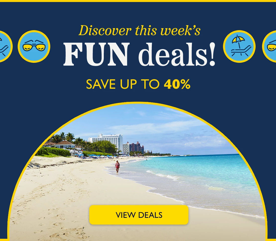 Discover this week's FUN deals. Save up to 40%. View deals.