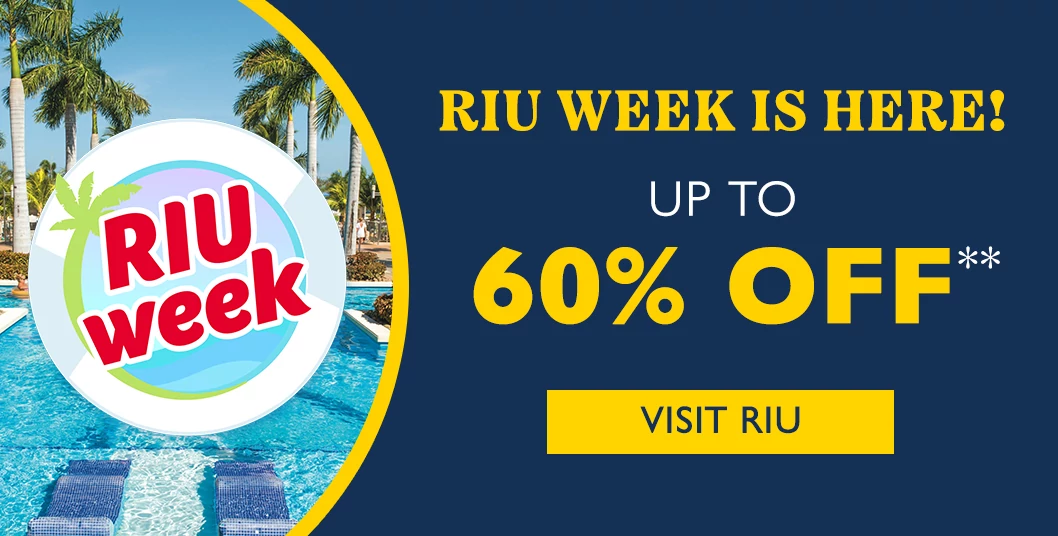 RIU Week Is Here! Up to 60% Off**