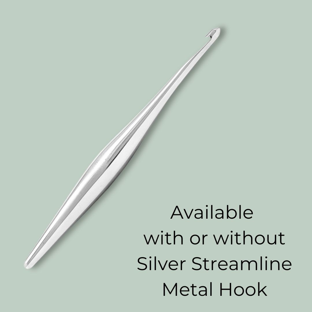 Available with or without a silver streamline metal hook