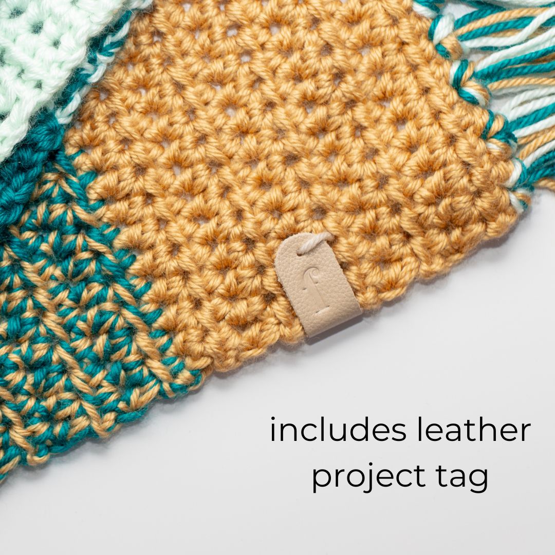 includes leather project tag