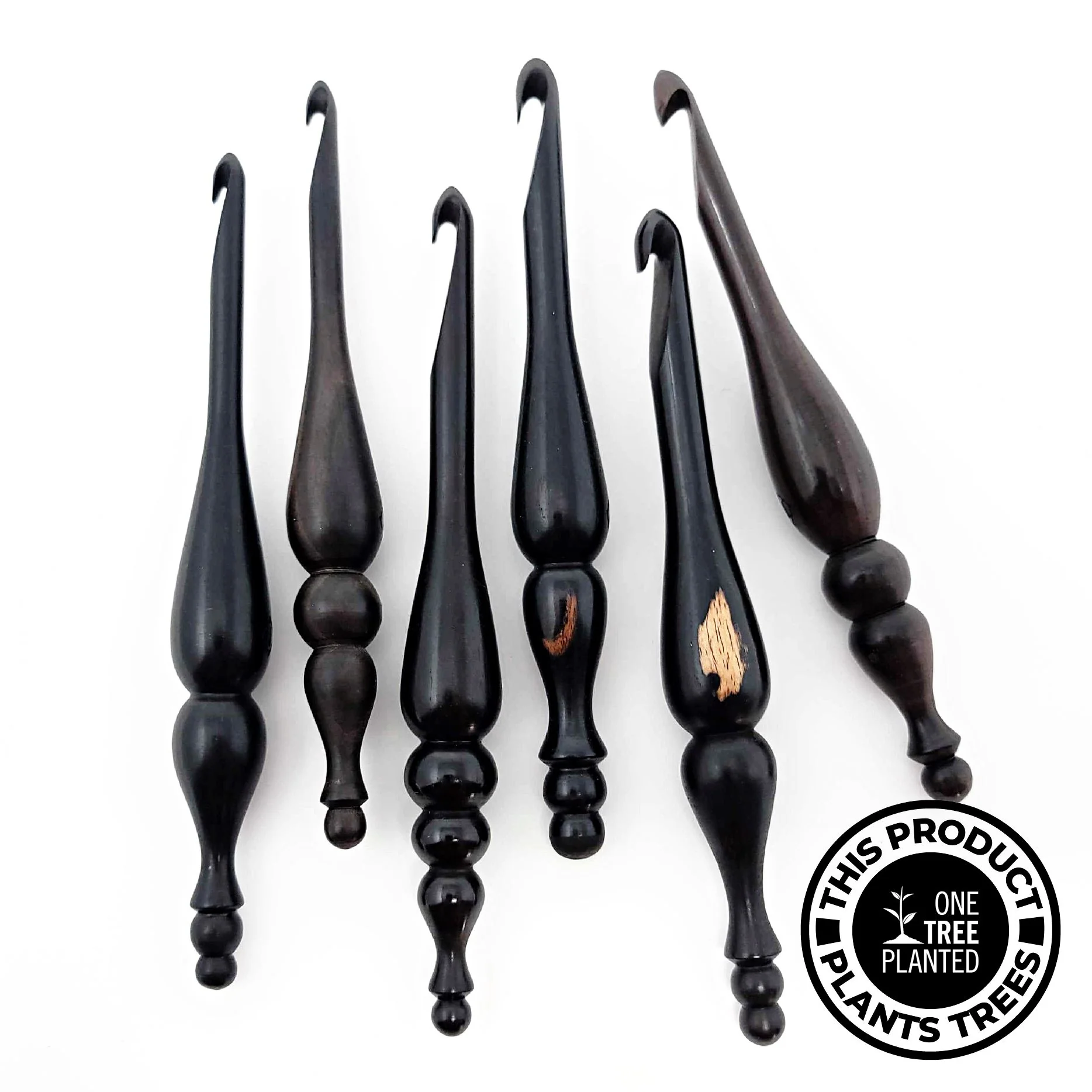 Image of Alpha Series Blackwood Handmade Crochet Hook
