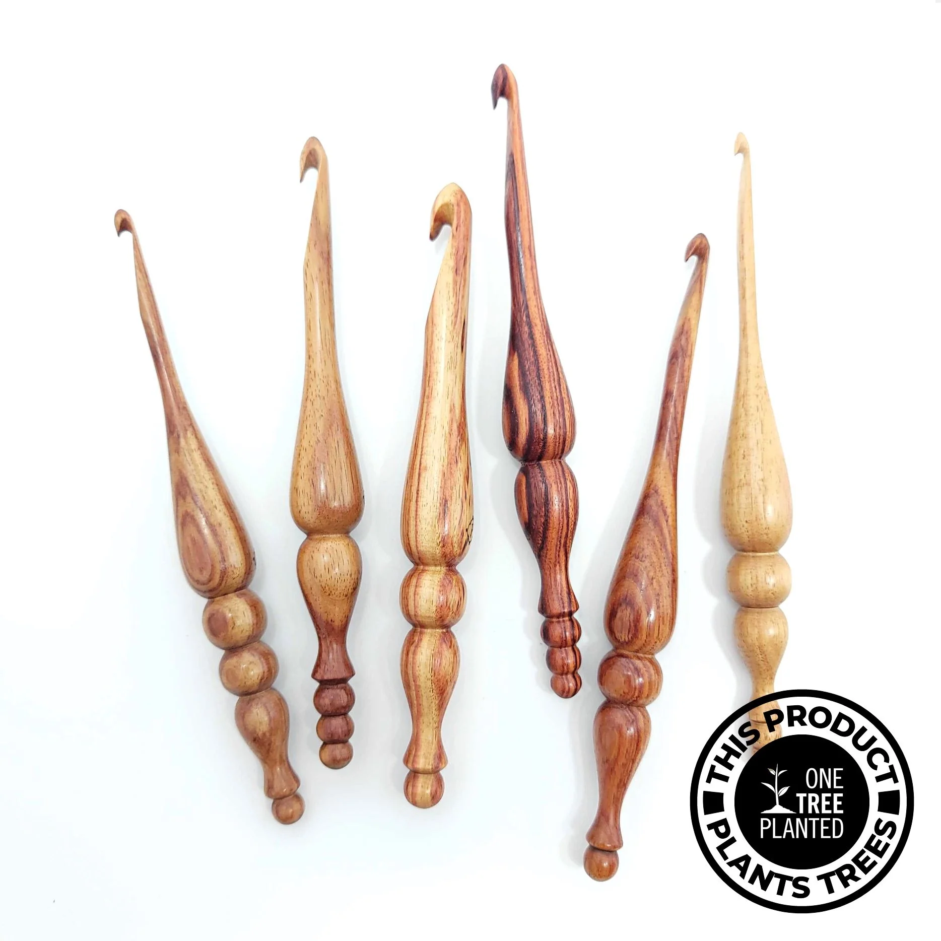 Image of Alpha Series Tulipwood Handmade Wood Crochet Hook