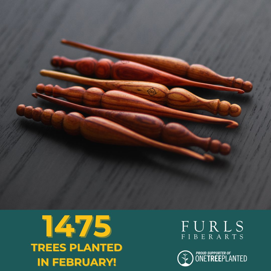 1475 trees Planted in January graphic featuring Furls Alpha hooks